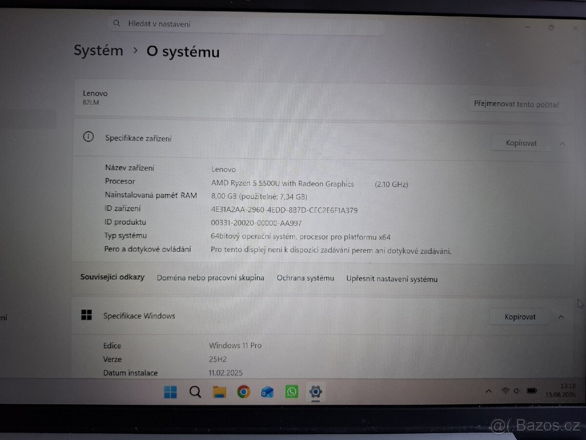 Prodám notebook Lenovo IdeaPad 5 14ALC05 - 4