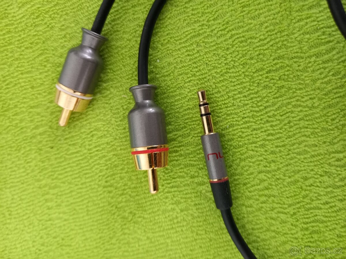 Redukce NuForce Transient jack 3,5/2xRCA samec 1,50m - 4