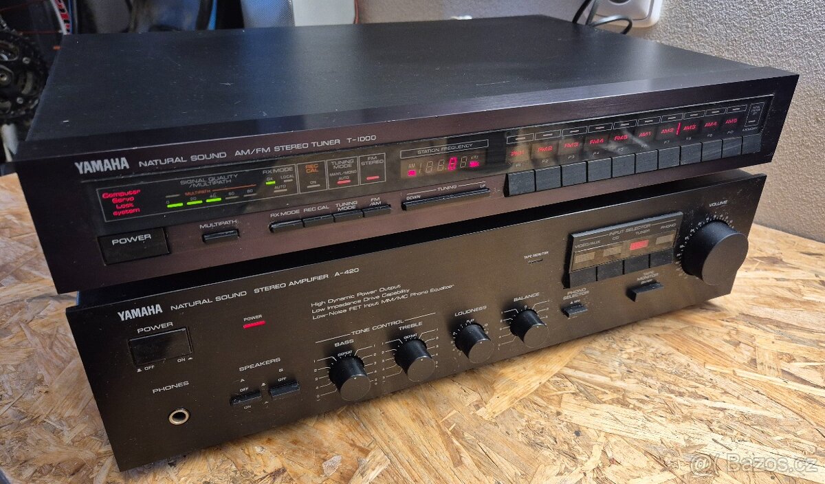 Zesilovač + Tuner YAMAHA A420 + T-1000 - 4