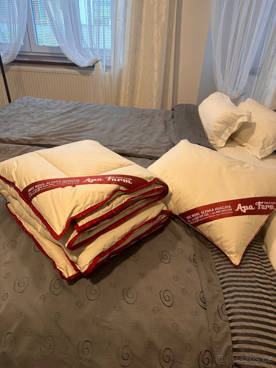 Přikrývka alpaka vlna, výplň 1300g - 4