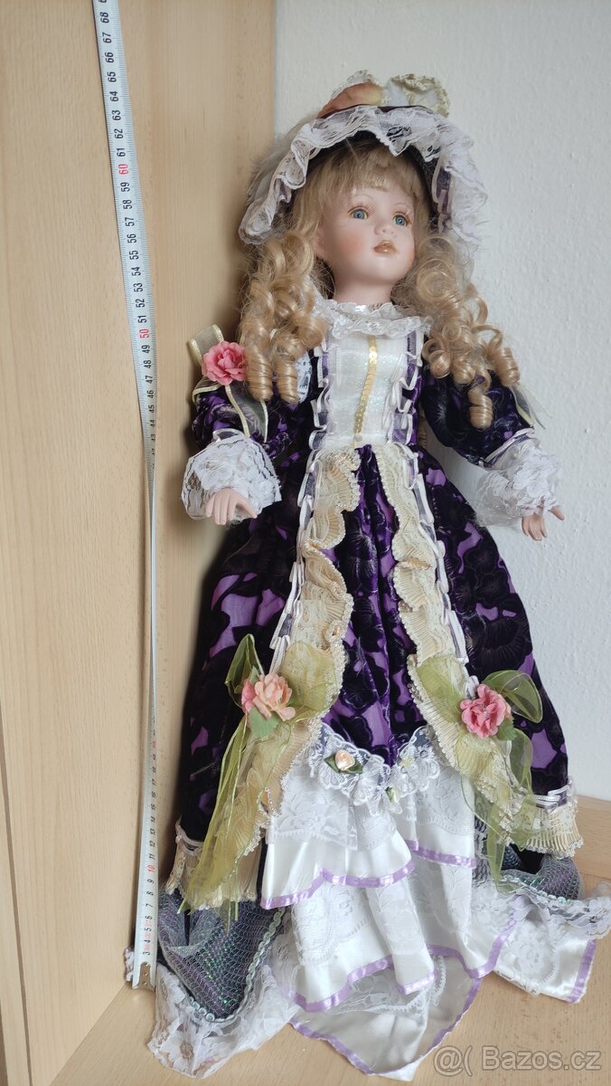 Porcelánová panenka 70 cm - 4