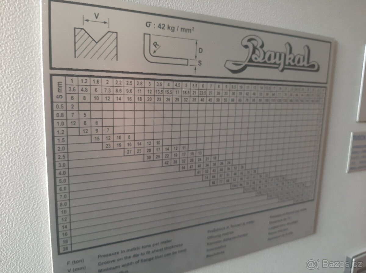Ohraňovací lis Baykal - 4