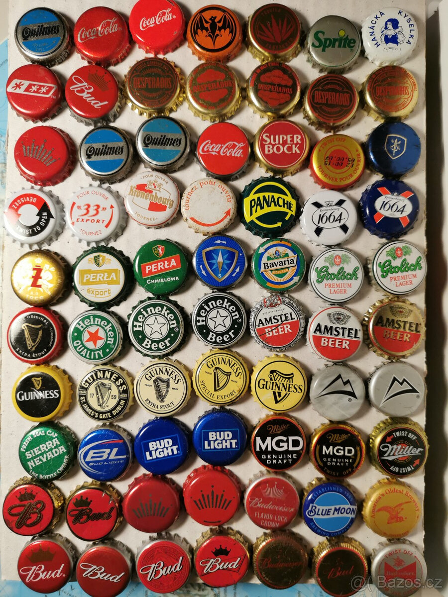 Prodám sbírku korunkových uzáveru, zátky vršky z piv,nápojú - 4