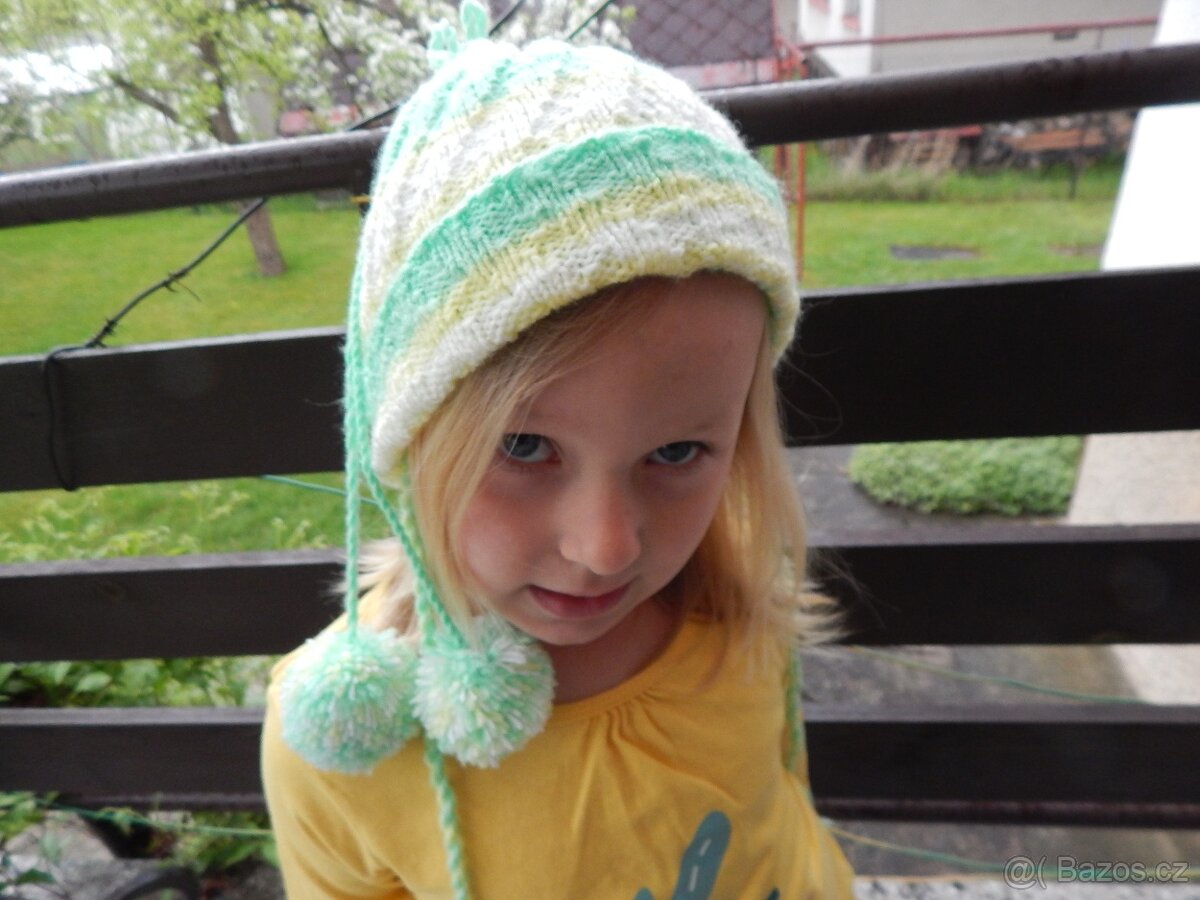 Slušivá dívčí čepice pod kombinézu NOVÁ - 4