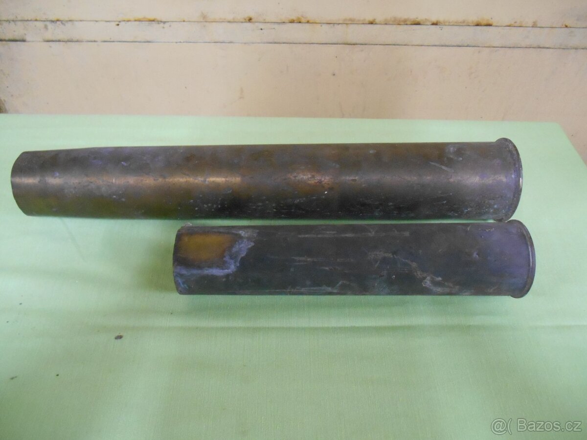 Mosazné nábojnice 63 a 38,5cm - 4