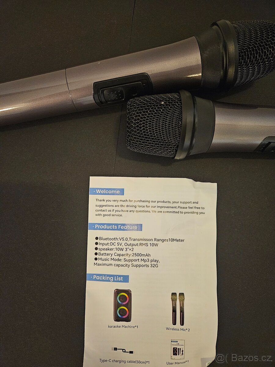 Domácí karaoke 2 mikrofony - 4