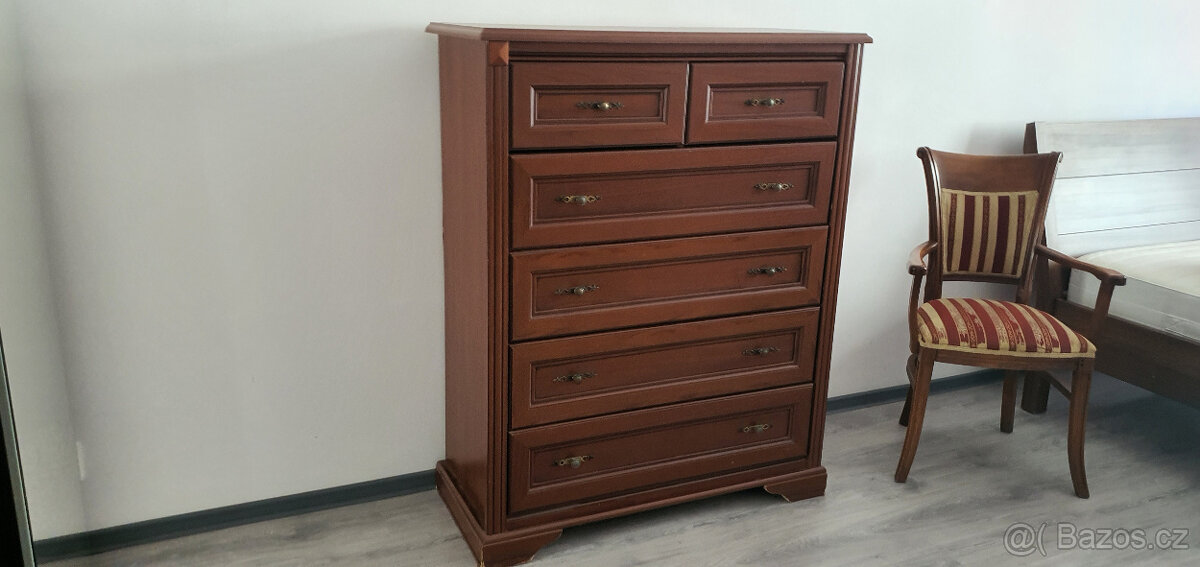 vysoký elegantní komod výborný stav - 4