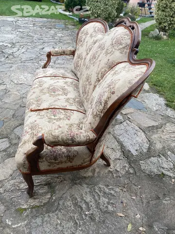 Starozitne zamecke sofa, gauc - 4