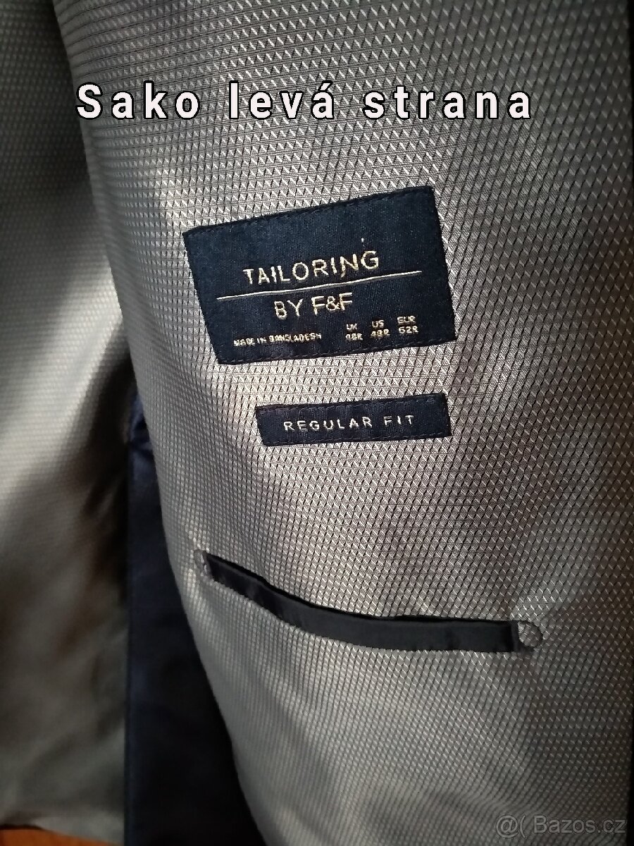 Oblek nový tmavý prodám - 4