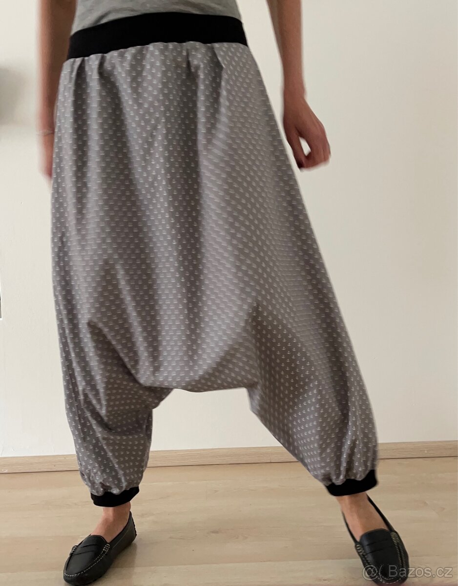 Harémové kalhoty Kotvy, vel. XL - 4