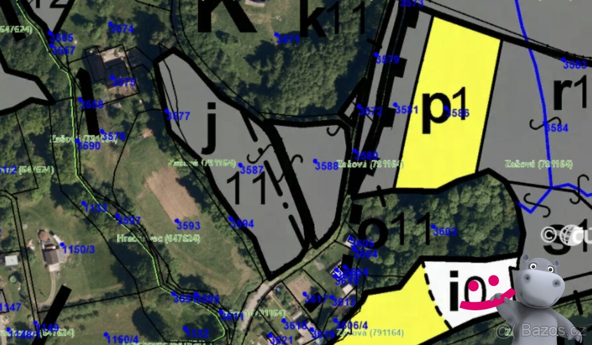 Prodej lesa 2 191 m², Zašová, ev.č. 58883 - 4