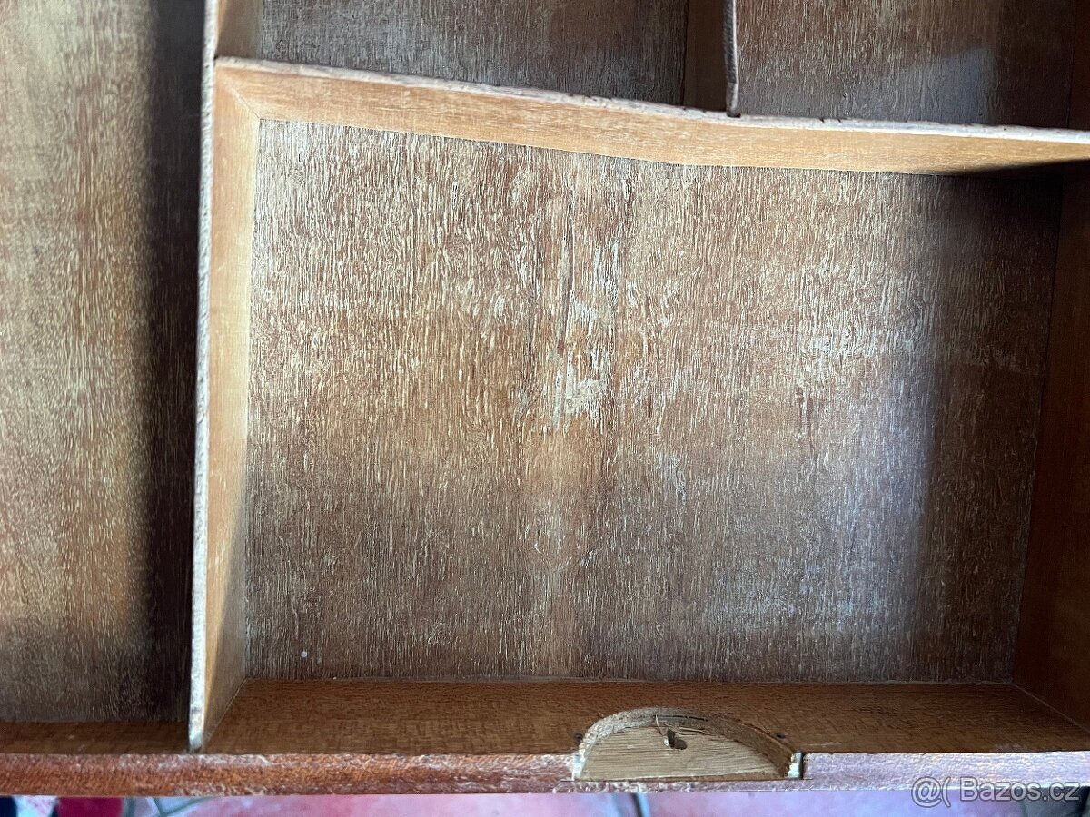 Starožitná hrací skříňka - intarzie - 4