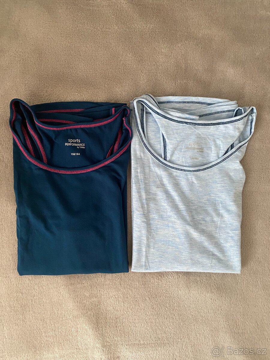 Prodám 4 ks funkčních tílek vel.158/164 - 4