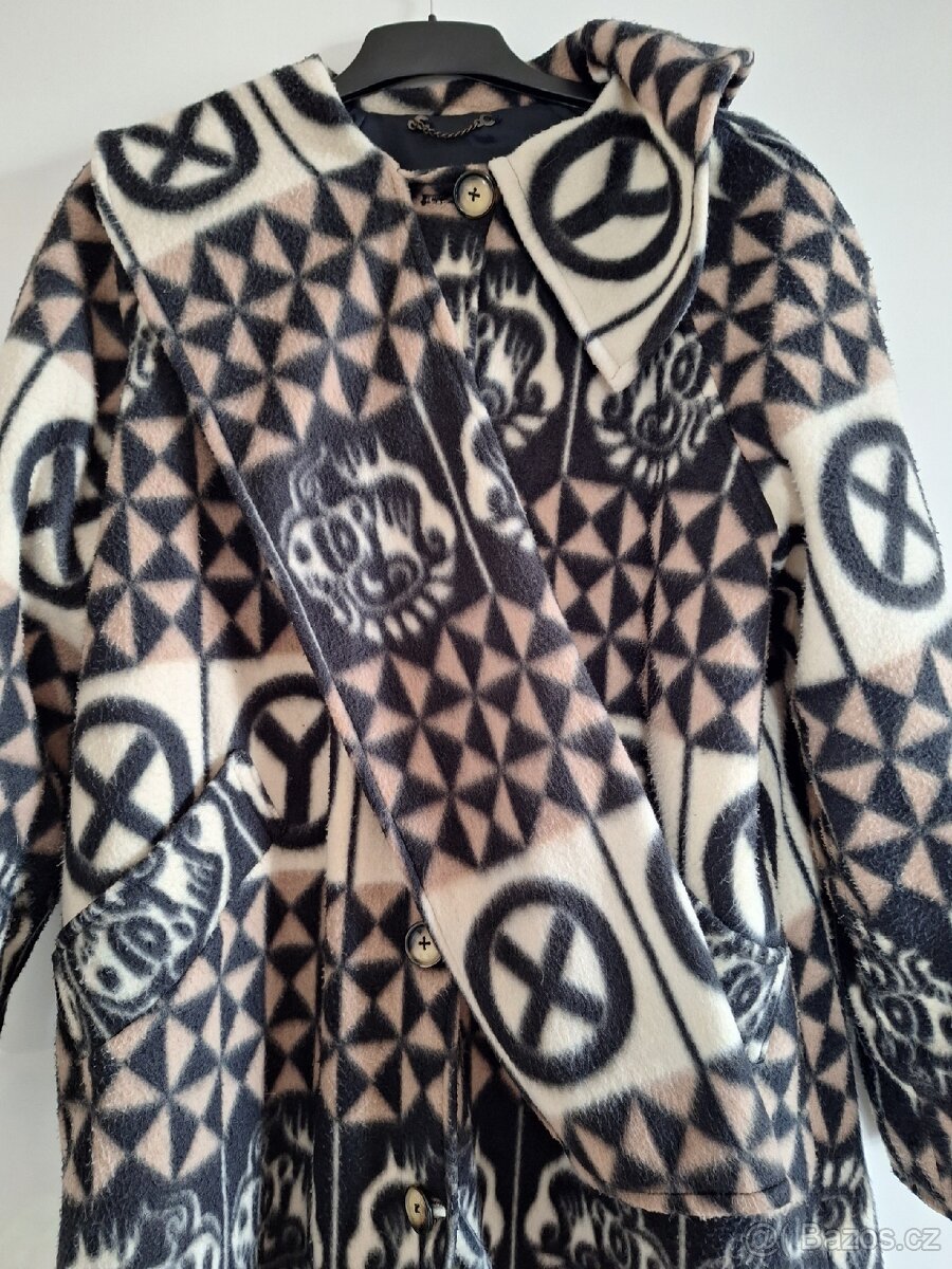 Kabát vlněný dámský kabát vel. XXL - 4