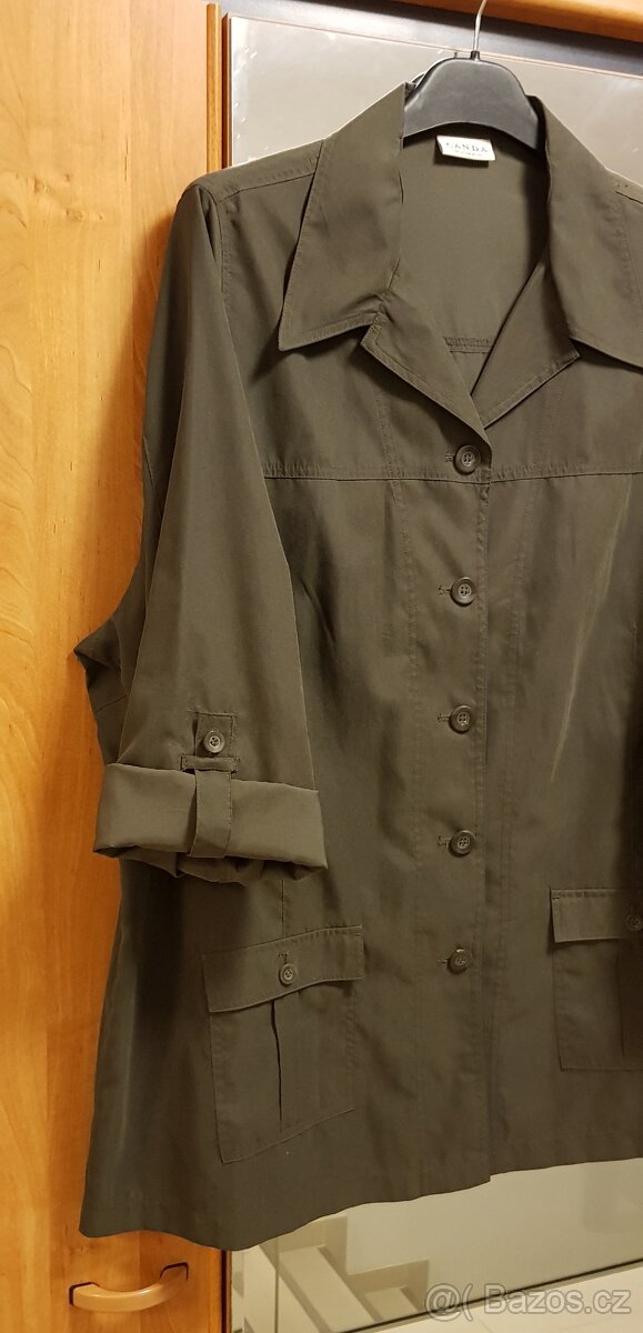 Lehký khaki kabátek - CANDA - 4