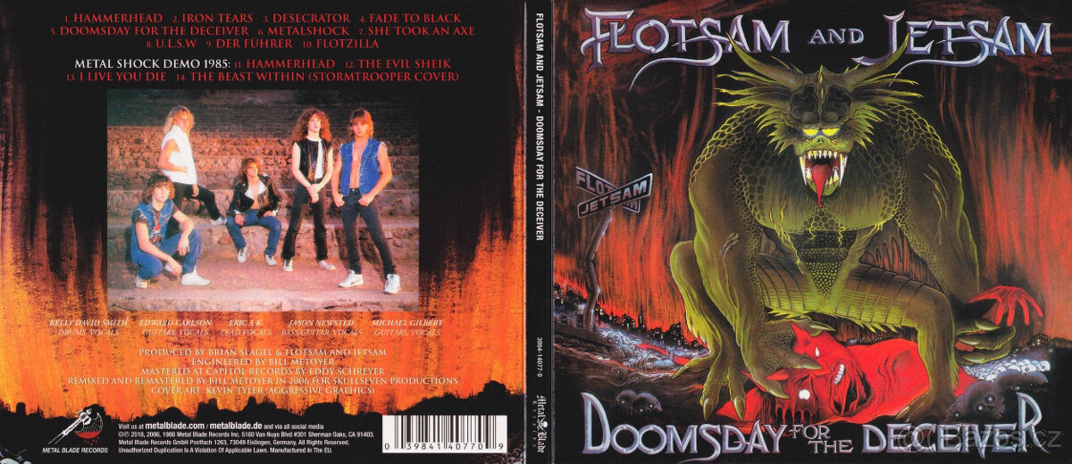 CD Flotsam&Jetsam - Doomsday For The Deceiver 1986 digipack - 4