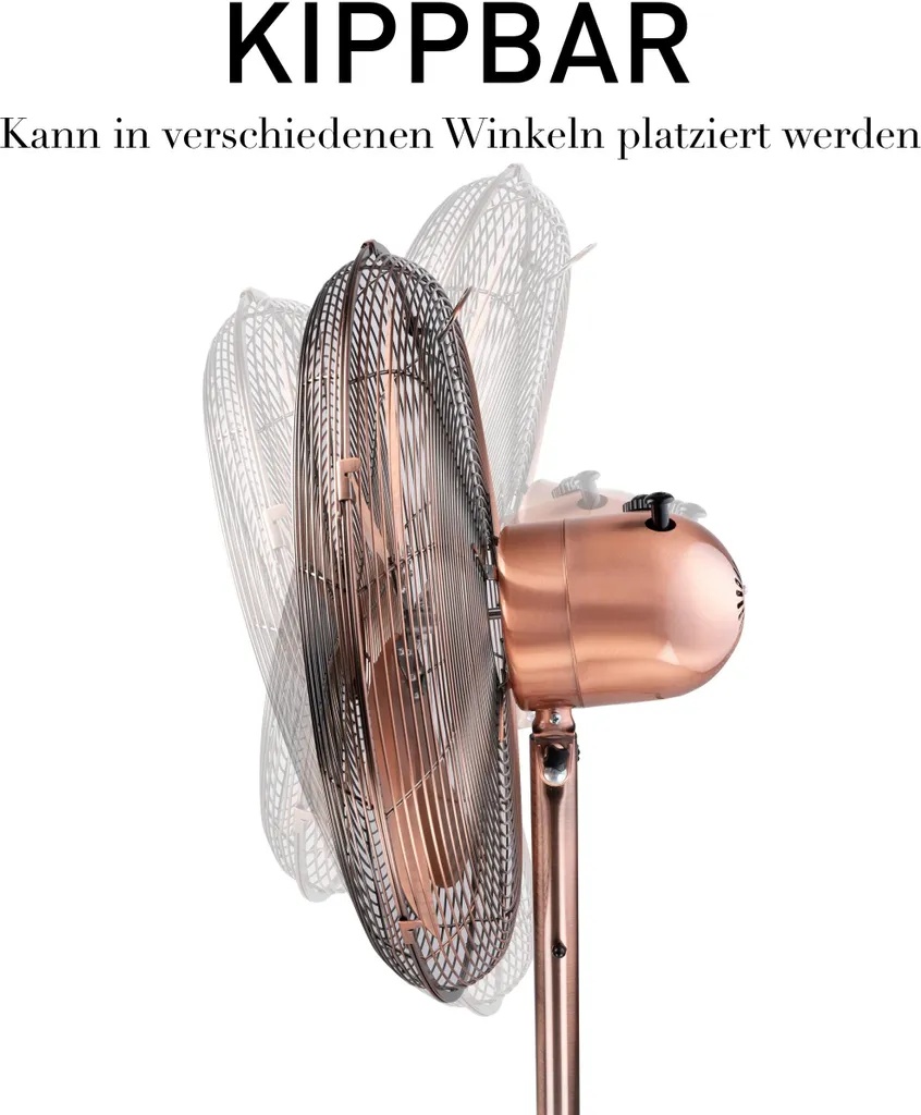 Stojanový kovový RETRO ventilátor - 4