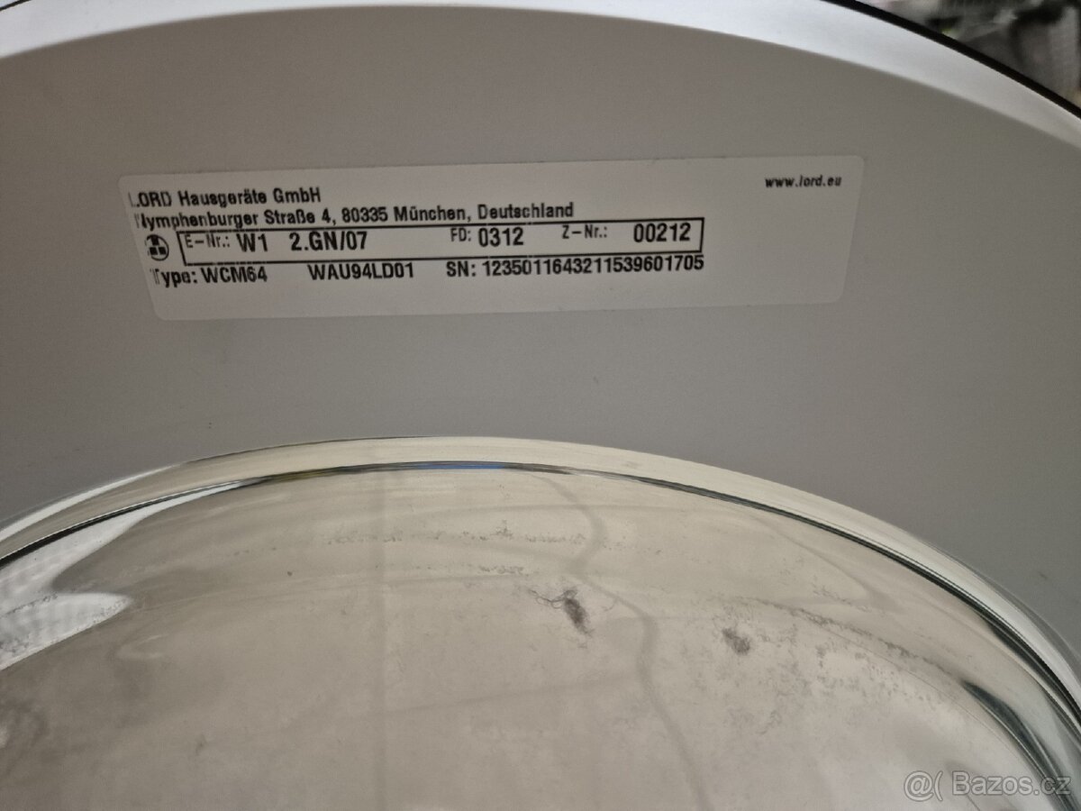Pračka Lord W1 - 4
