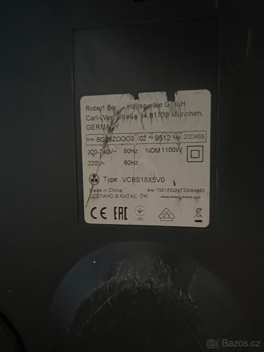 Bosch Zoo’o VCBs18X5V0 bezsáčkový - 4