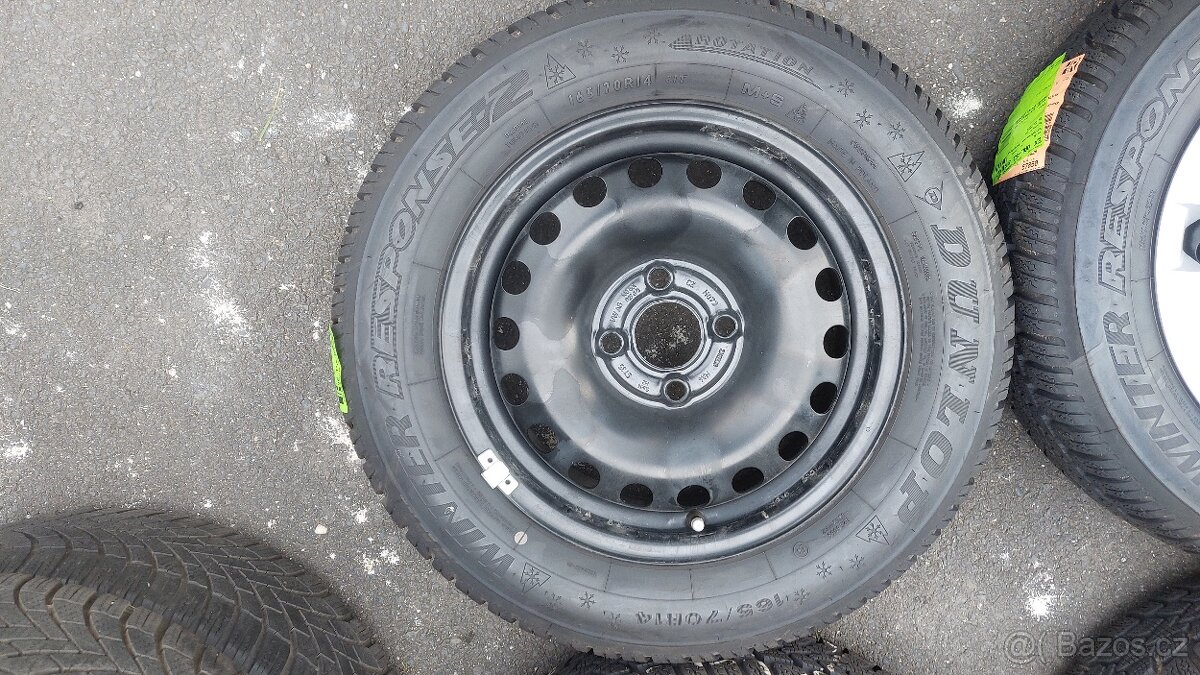 Kola zimní 14", VW UP ŠKODA CITIGO, 4x100mm, pneu 165/70/14 - 4