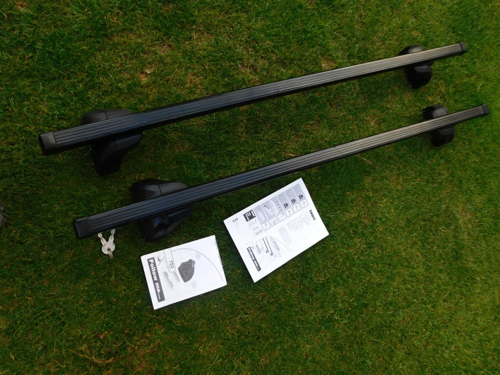 Ocelové příčníky THULE 108cm + patky Thule 753 - 4