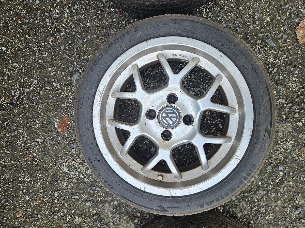 Alu kola 7J 4x100 R15 s pneu - 4