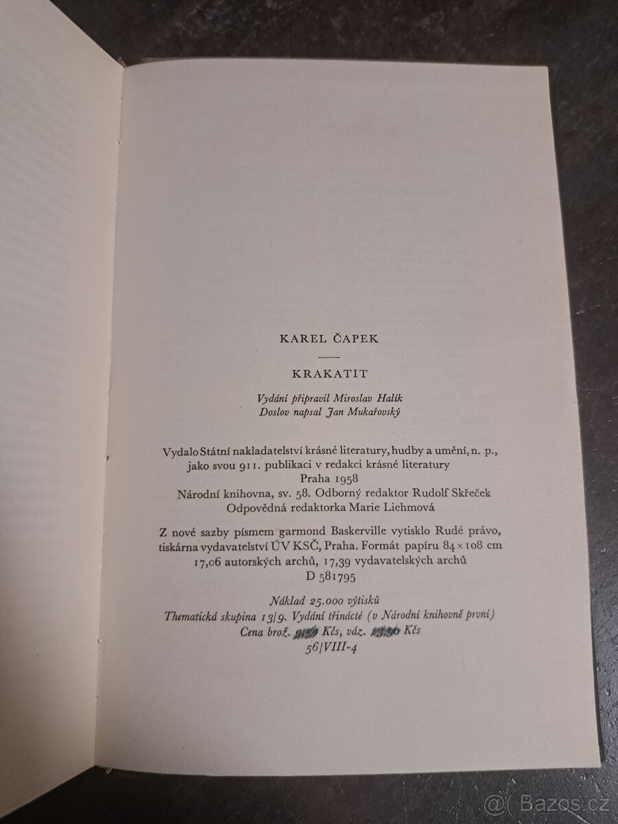 Kniha Krakatit - Karel Čapek - 4