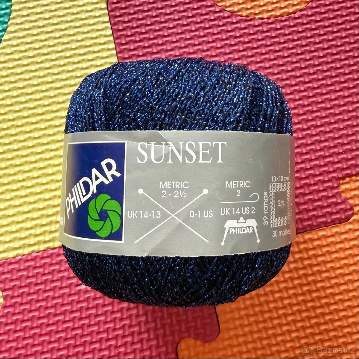 Pletací příze modrá - 4