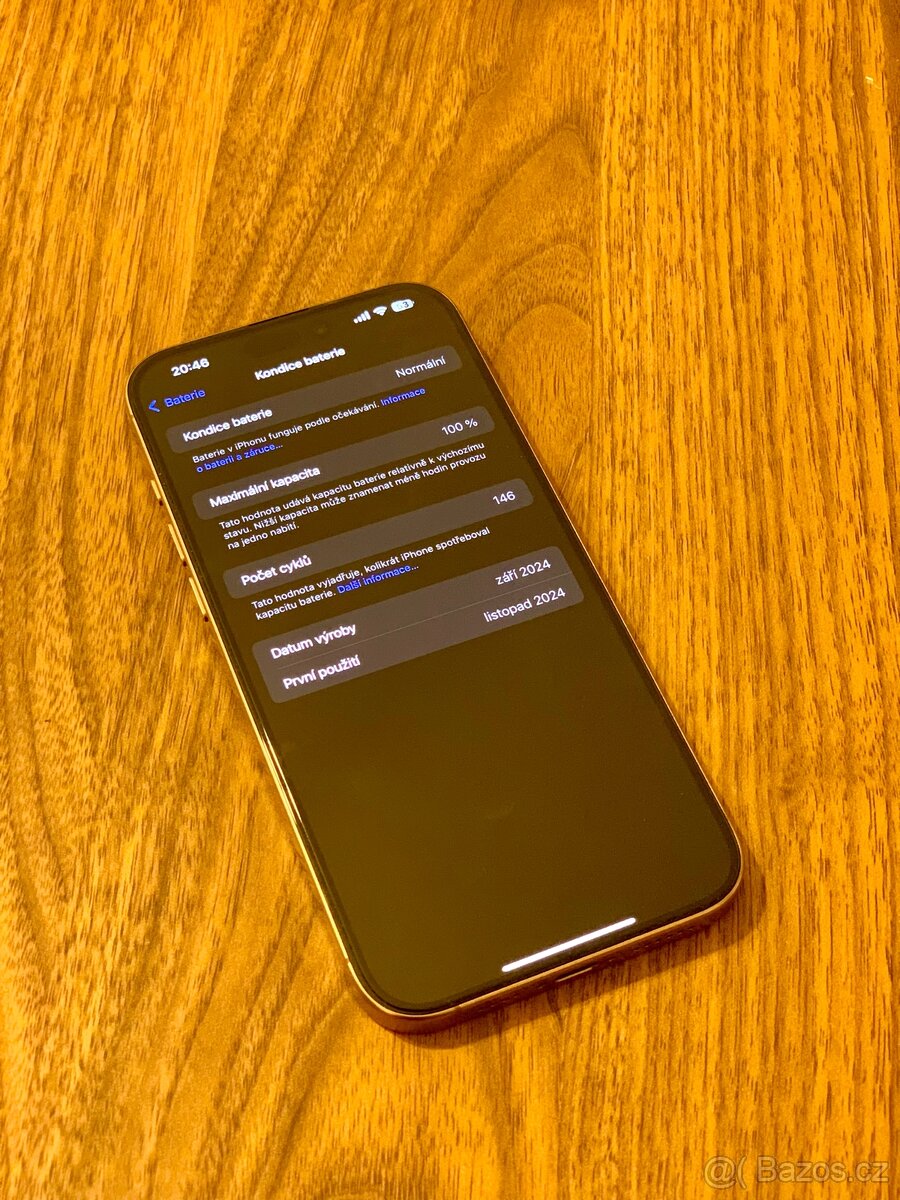 Prodám iPhone 16 Pro Max 256GB pouštní titan - 4