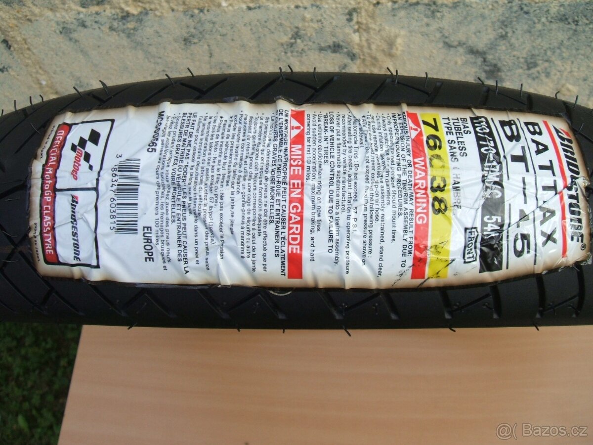 BRIDGESTONE Battlax BT-45F 110/70-70 M/C 54H - 4