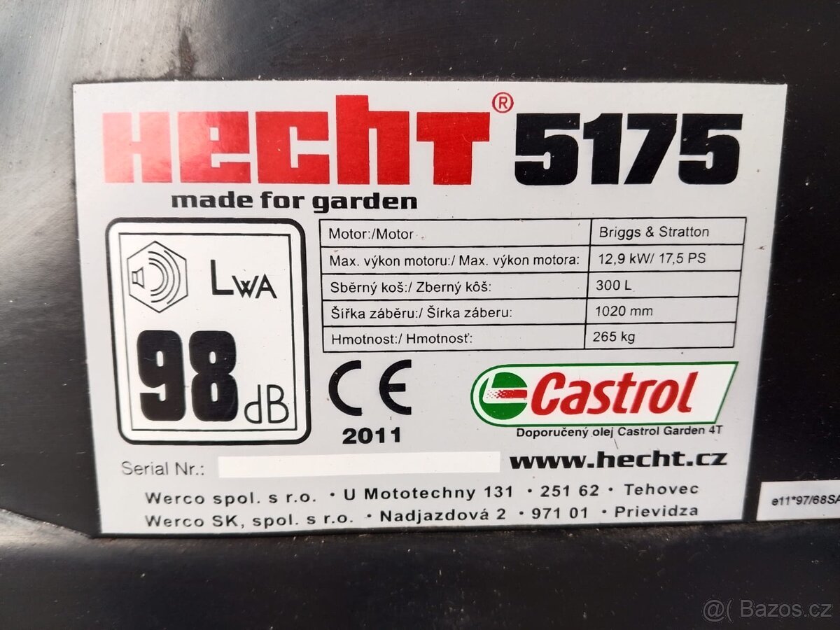 Zahradní traktůrek HECHT - 4