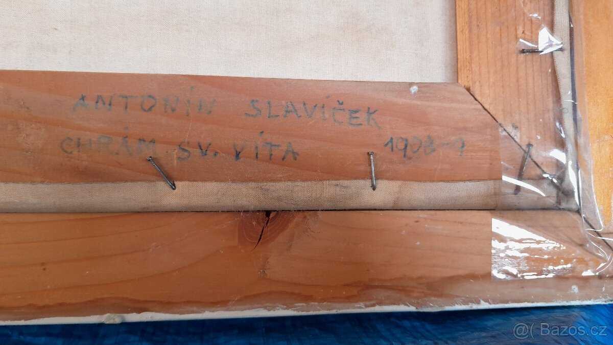 Obraz A. Slavíček - Chrám sv. Víta (reprodukce) - 4