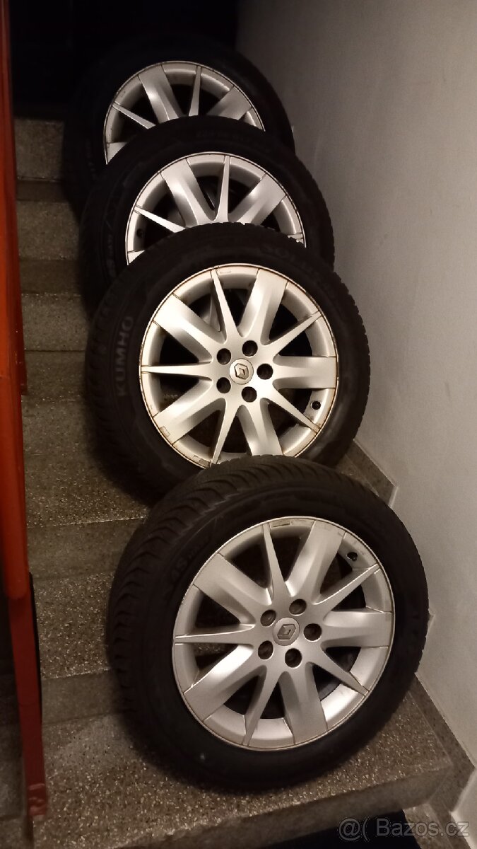 Alu kola 5x108 R17 zimní pneumatiky 225x50 R17 - 4