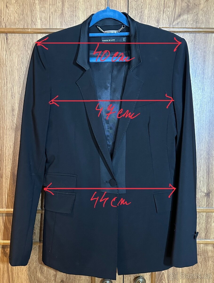 Černé dámské sako - 4