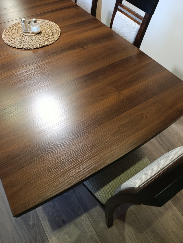 Jídelní stůl + židle 6 ks, masiv - 4