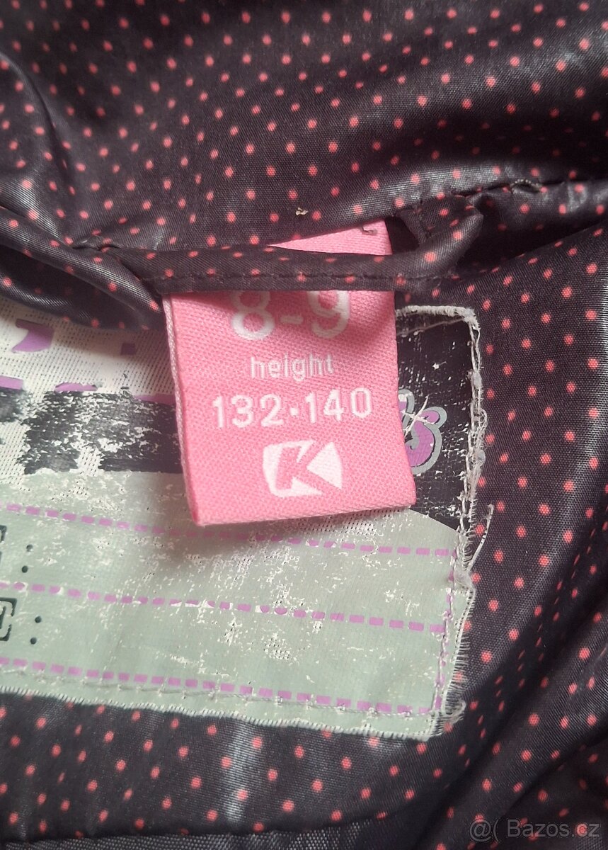 Dívčí bunda zimní 134/140 - 4