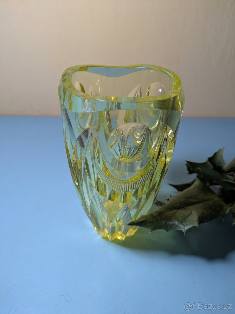 Art Deco - citrínová váza - 4