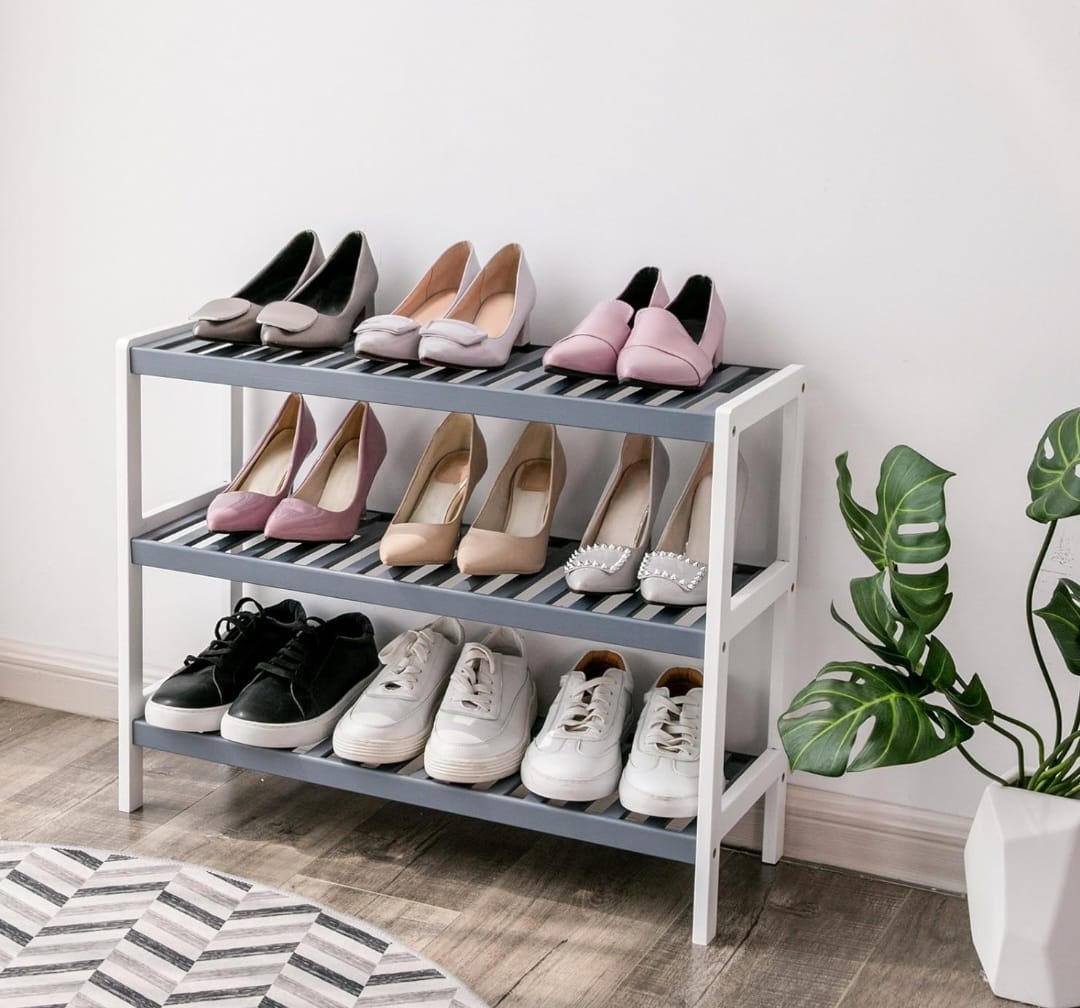 Nový bambusový regál - botník - 4