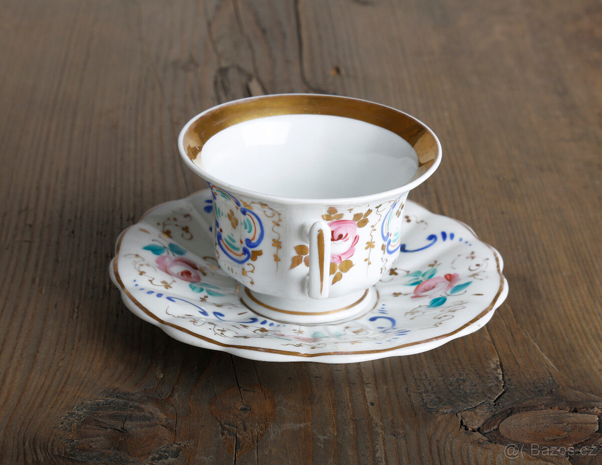 Hrníček s podšálkem ŠaPo Chodov cca 1841 - 4