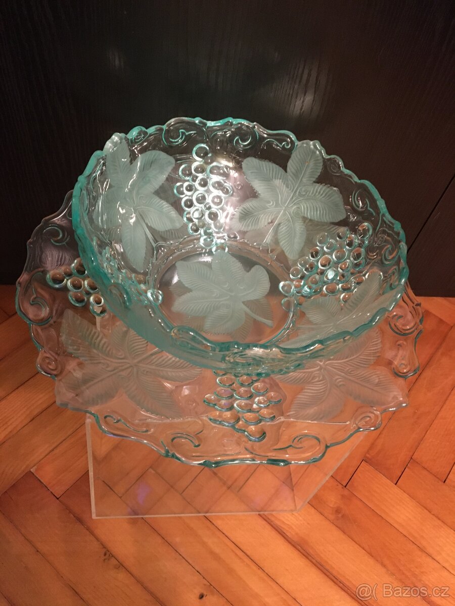 íř -patera retro sklo František Pečený réva - 4