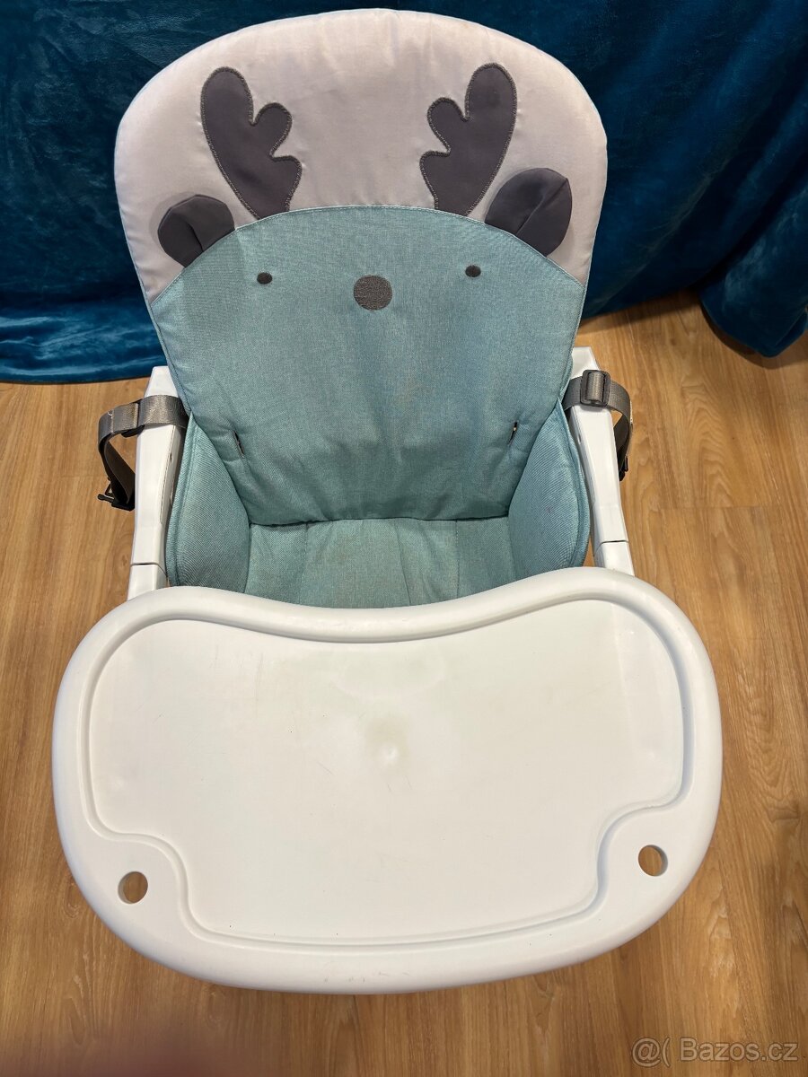 Dětská jídelní židle ECOTOYS, nosnost do 50 kg - 4