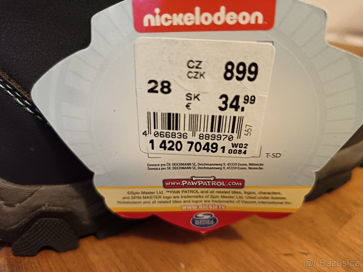 Dětské zimní boty Tlapková patrola, velikost 28, nové - 4