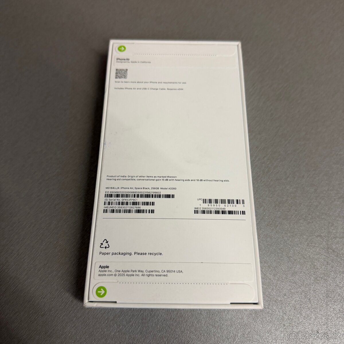 Nerozbalený iPhone Air 256GB černý, 2 roky záruka - 4