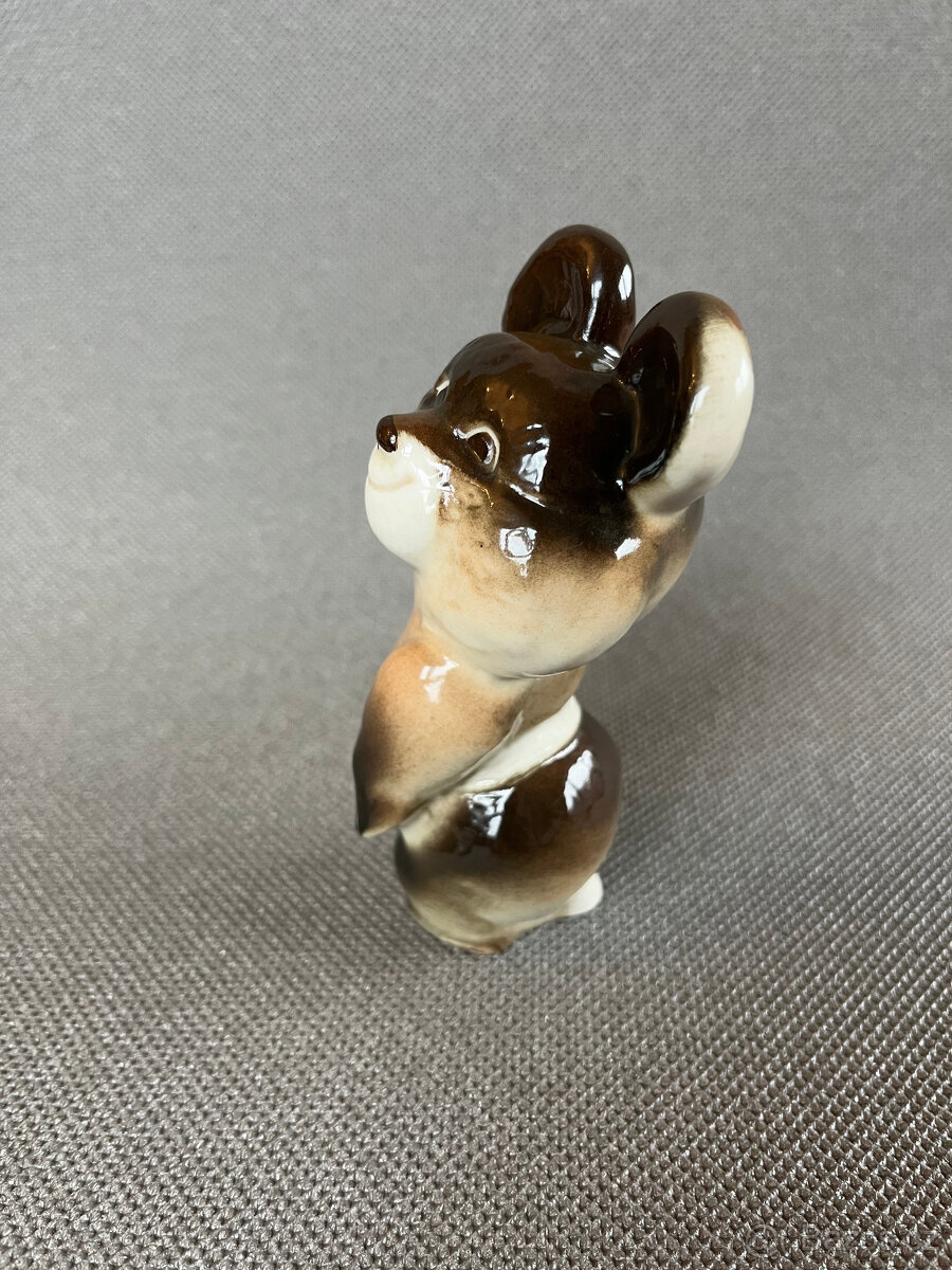 Soška Olympijský medvěd 1980 11 cm, LFZ Lomonosov - 4