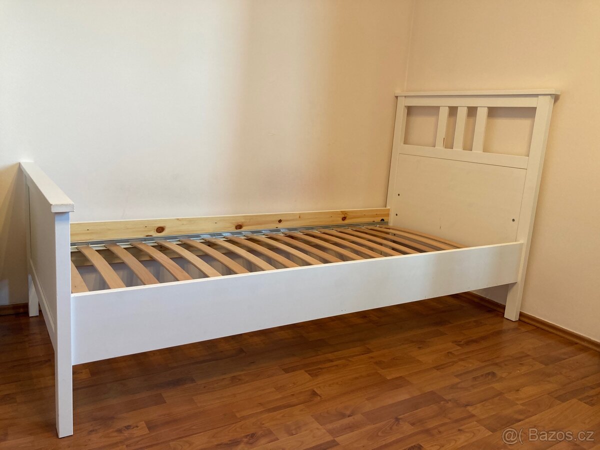 Rám postele Hemnes 90x200 s roštem a šuplíky - 4