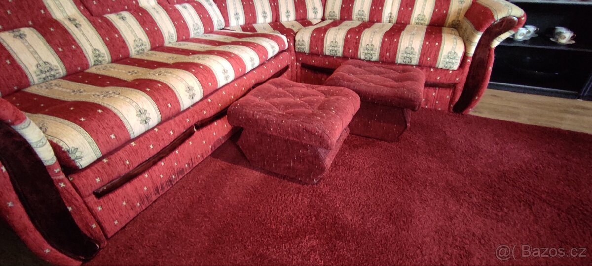 Rohová sedací souprava rozkládací - 4