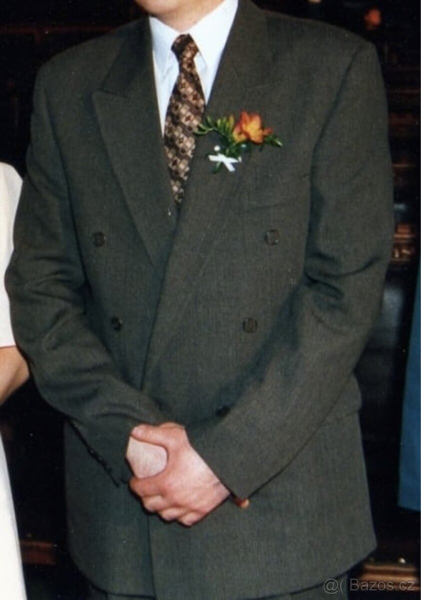 Prodám pánský společenský Labra. d. or vel. 54-56 - 4