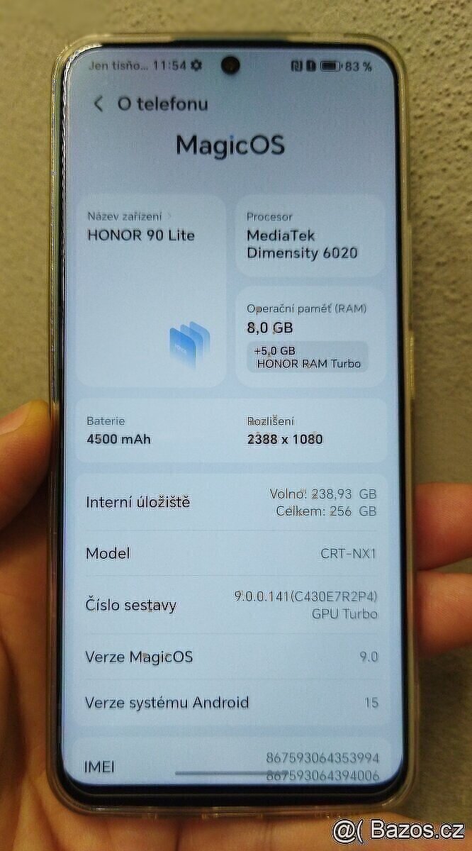 HONOR 90 LITE 5G 8+5/256 + 256GB SDXC+EXTRA BALENÍ - 4