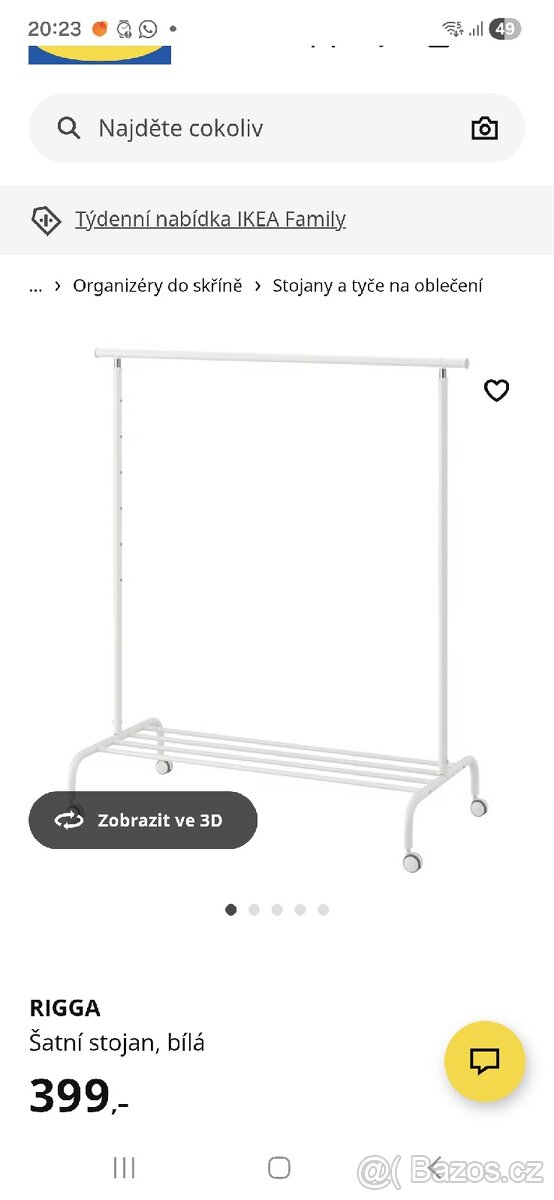 Věšák na oblečení Ikea - 4