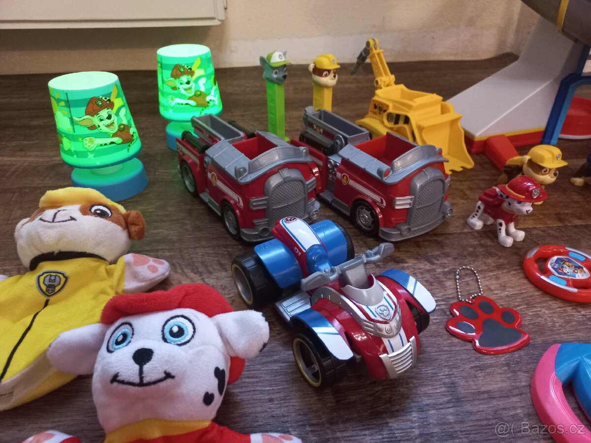 Tlapková patrola - věž, auta, figurky, lampičky - 4